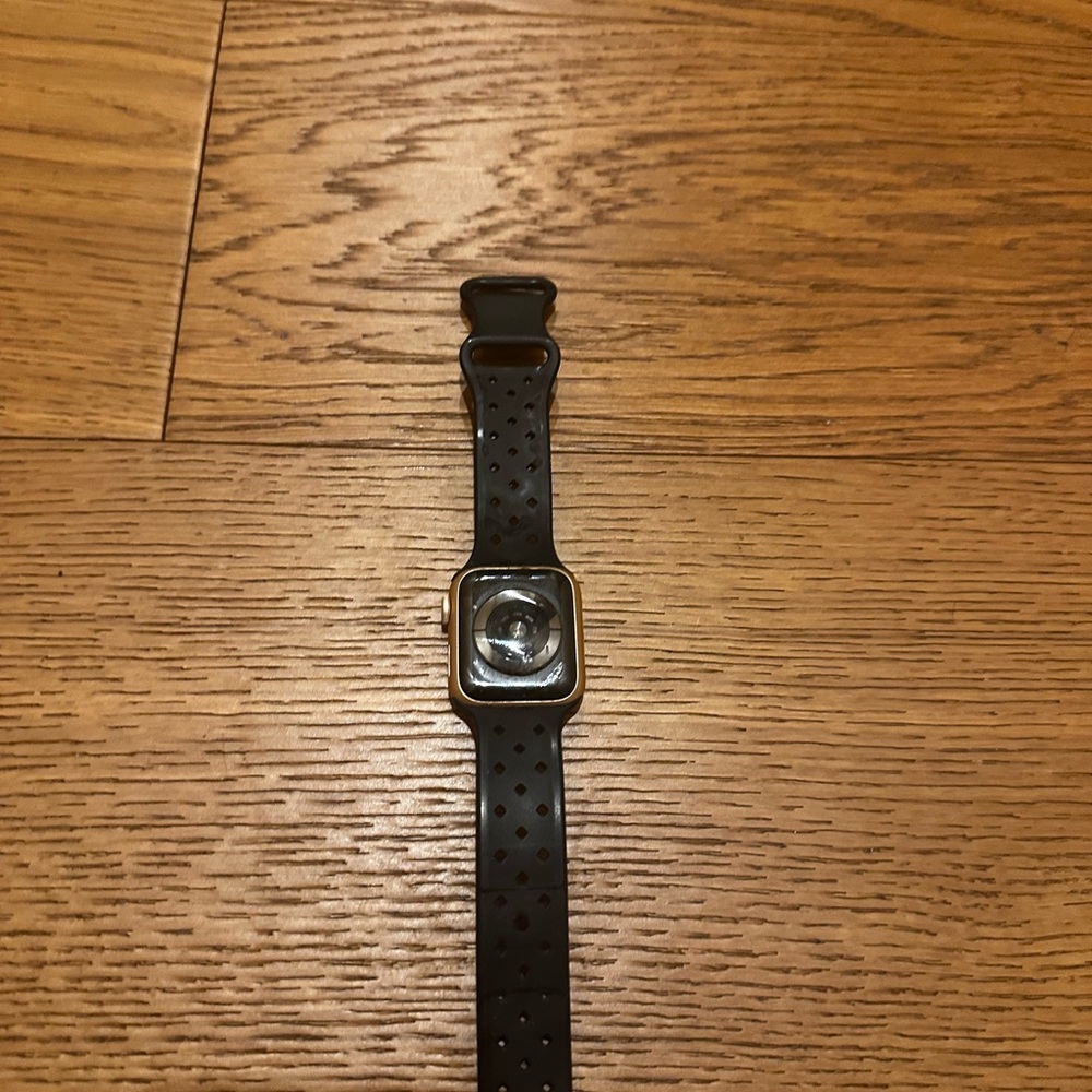 Black Smartwatch with Silicone Band